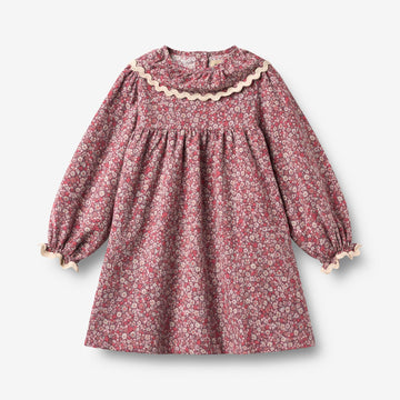 Wheat Main Kjole Krave Elvira Dress 9773 grape flowers