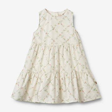 Wheat Main Kjole Luise Dress 9426 ivory checked flowers