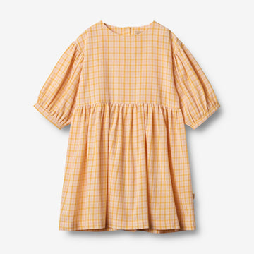 Wheat Main Kjole Magda Dress 9448 yellow check