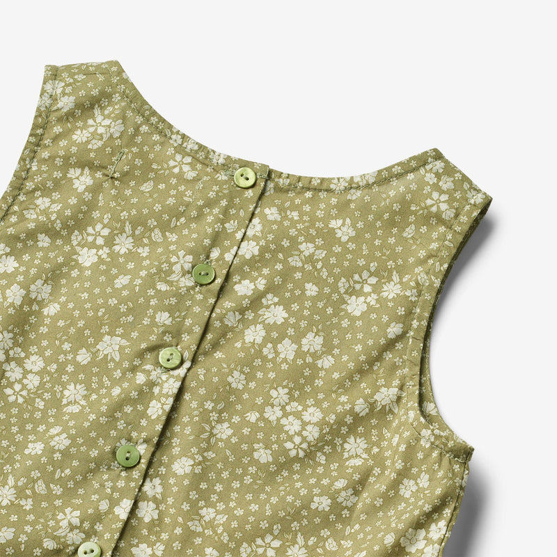 Wheat Main   Kjole Nilla Dresses 4150 green flowers