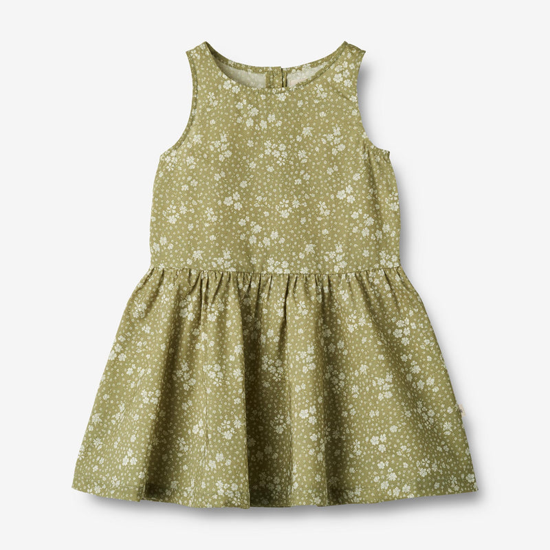 Wheat Main   Kjole Nilla Dresses 4150 green flowers