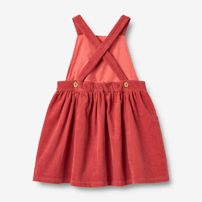 Wheat Main Kjole Pinafore Agnes Dress 1037 raspberry