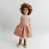 Wheat Main Kjole Pinafore Agnes Dress 2487 rose powder