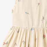Wheat Main Kjole Thelma Dress 9644 ivory embroidery flowers