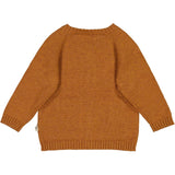 Wheat Main Klassisk Strik Cardigan Knitted Tops 3025 cinnamon melange