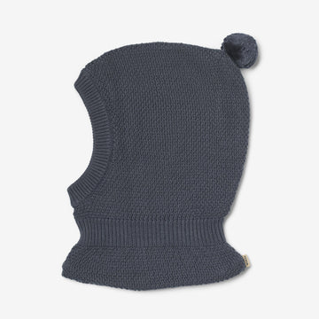 Wheat Outerwear Knit Balaclava Pomi Accessories 1292 greyblue