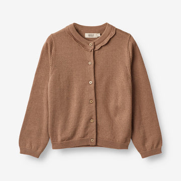 Wheat Main  Strik Cardigan Amy Knitted Tops 2121 berry dust