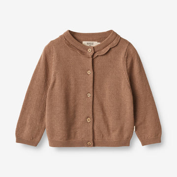 Wheat Main  Strik Cardigan Amy | Baby Knitted Tops 2121 berry dust