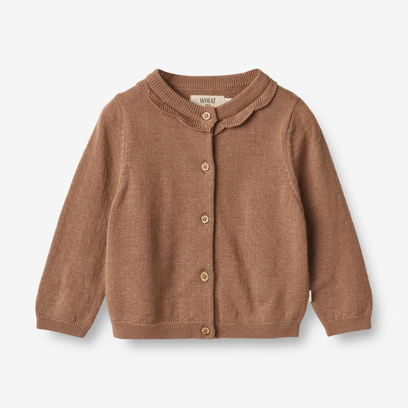 Wheat Strik Cardigan Amy | Baby Knitted Tops 2121 berry dust