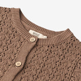 Wheat Main  Strik Cardigan Celia Knitted Tops 3004 cocoa brown