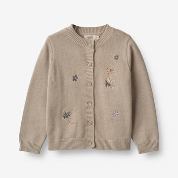 Wheat Main  Strik Cardigan Ella Knitted Tops 3231 soft beige