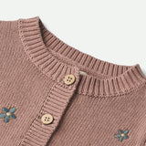 Wheat Main  Strik Cardigan Ella | Baby Knitted Tops 1349 lavender rose