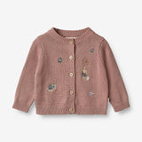 Wheat Main  Strik Cardigan Ella | Baby Knitted Tops 1349 lavender rose
