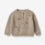 Wheat Main  Strik Cardigan Ella | Baby Knitted Tops 3231 soft beige
