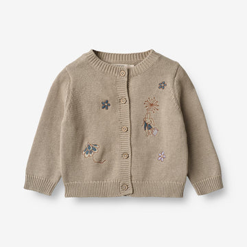 Wheat Main  Strik Cardigan Ella | Baby Knitted Tops 3231 soft beige
