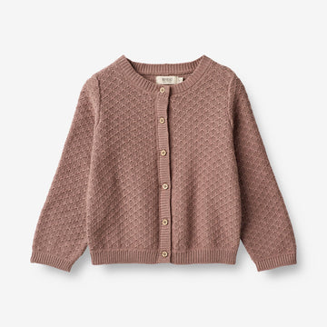 Wheat Main  Strik Cardigan Magnella Knitted Tops 1349 lavender rose