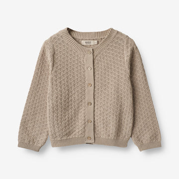 Wheat Main  Strik Cardigan Magnella Knitted Tops 3231 soft beige