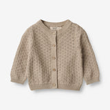 Wheat Strik Cardigan Magnella | Baby Knitted Tops 3231 soft beige