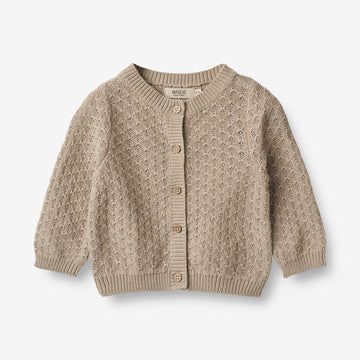 Wheat Main  Strik Cardigan Magnella | Baby Knitted Tops 3231 soft beige