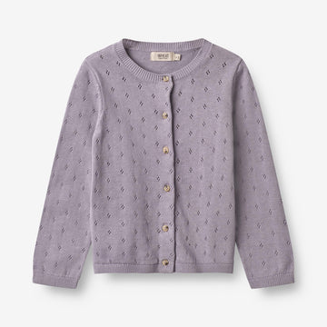 Wheat Main  Strik Cardigan Maia Knitted Tops 1346 lavender