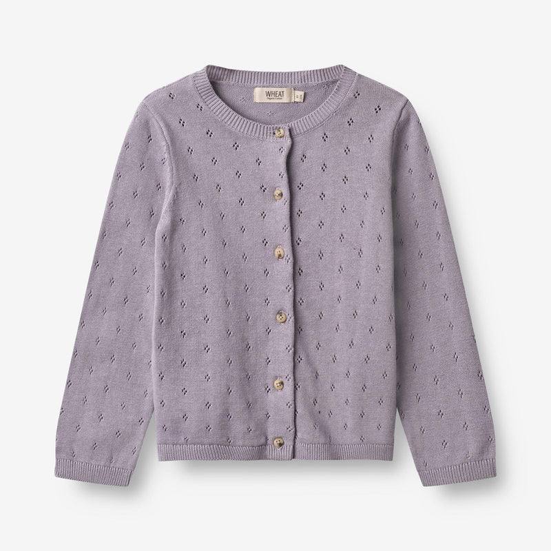 Wheat Strik Cardigan Maia Knitted Tops 1346 lavender