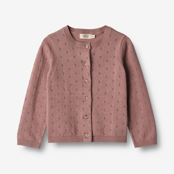 Wheat Main  Strik Cardigan Maia Knitted Tops 1349 lavender rose
