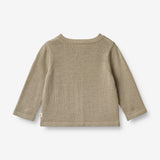 Wheat Main  Strik Cardigan Sølve | Baby Knitted Tops 3239 beige stone
