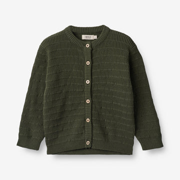 Wheat Main  Strik Cardigan Villy Knitted Tops 1687 forest night