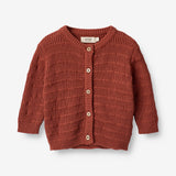 Wheat Main  Strik Cardigan Villy | Baby Knitted Tops 2072 red