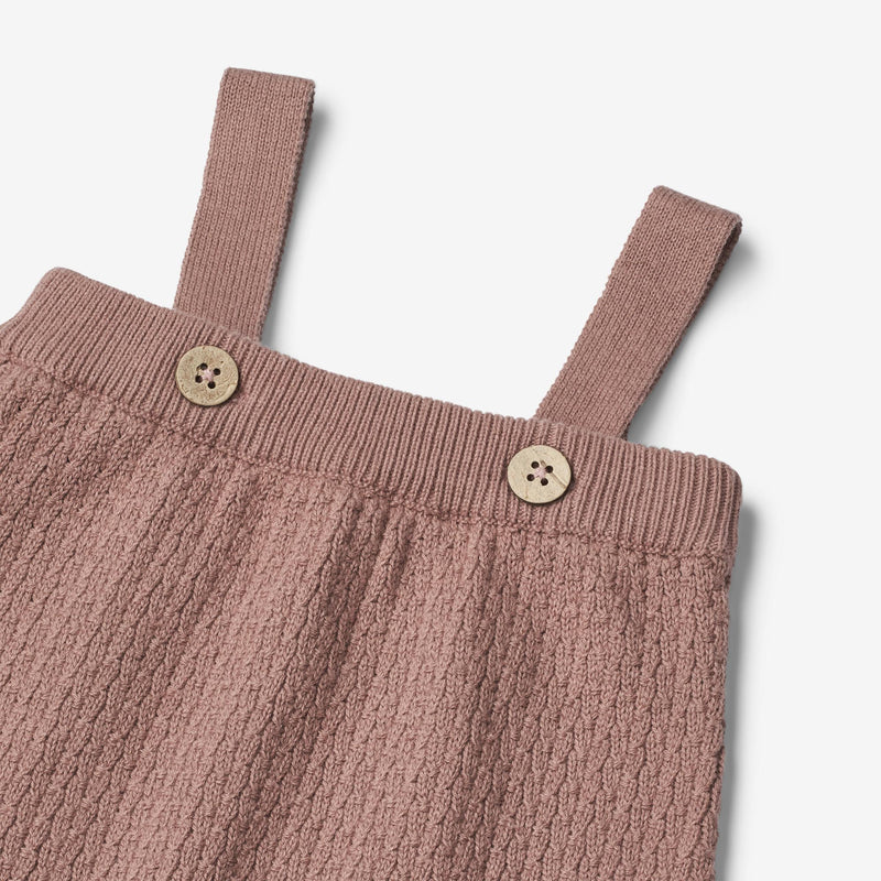 Wheat Main  Strik Buksedragt Sinna | Baby Suit 1349 lavender rose