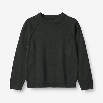 Wheat Main  Strik Pullover Benja Knitted Tops 0025 black coal