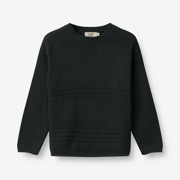 Wheat Main  Strik Pullover Gunnar Knitted Tops 1432 navy