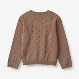 Wheat Strik Pullover Mira Knitted Tops 3004 cocoa brown
