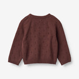 Wheat Strik Pullover Mira | Baby Knitted Tops 2118 aubergine