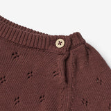 Wheat Main  Strik Pullover Mira | Baby Knitted Tops 2118 aubergine