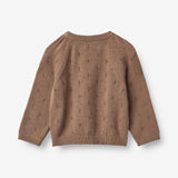 Wheat Strik Pullover Mira | Baby Knitted Tops 3004 cocoa brown