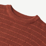 Wheat Main  Strik Pullover Petro Knitted Tops 2072 red