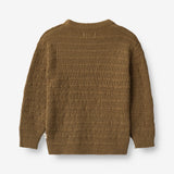 Wheat Main  Strik Pullover Petro Knitted Tops 4143 green bark