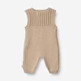 Wheat Main  Strik Buksedragt Vigge | Baby Suit 3231 soft beige