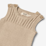 Wheat Main  Strik Buksedragt Vigge | Baby Suit 3231 soft beige