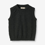 Wheat Main  Strik Vest Bobby Knitted Tops 1432 navy