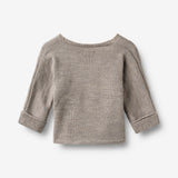 Wheat Main Knit Wraparound Cleo Cardigan 9711 grey moon