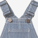 Wheat Main Kort Smækbuks Lykke Overall 1185 denim stripe