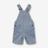 Wheat Main Kort Smækbuks Lykke Overall 1185 denim stripe