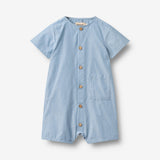 Wheat Main Kort Sommerdragt Frederik Playsuit 9633 blue chambrey