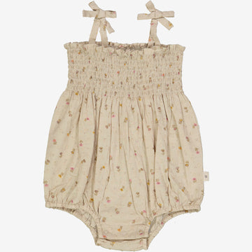 Wheat Main  Kort Sommerdragt Lucie Suit 5058 fossil flowers dot