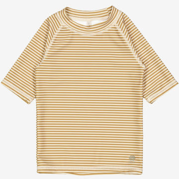 Wheat Main  Kortærmet Bade T-shirt Jackie Swimwear 5096 golden green stripe