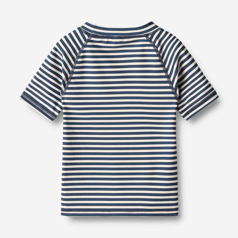 Wheat Main   Kortærmet Bade T-shirt Jackie Swimwear 1325 indigo stripe