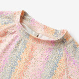 Wheat Main   Kortærmet Bade T-shirt Jackie Swimwear 9506 rainbow flowers