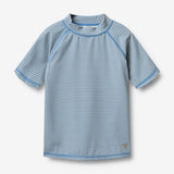Wheat Main Kortærmet Bade T-shirt Jackie T-Shirt 9580 blue swim stripe